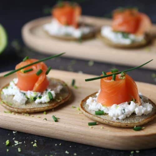 recette blinis saumon ig bas