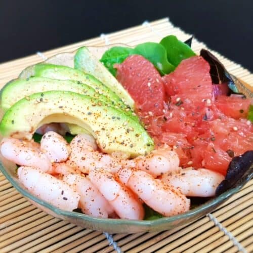 Salade ig bas maison avocat crevettes