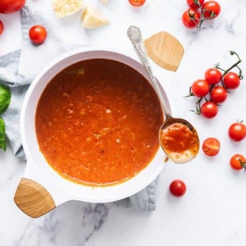 Sauce marinara à faible indice glycémique