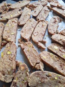 retourner et faire dorer les biscottis