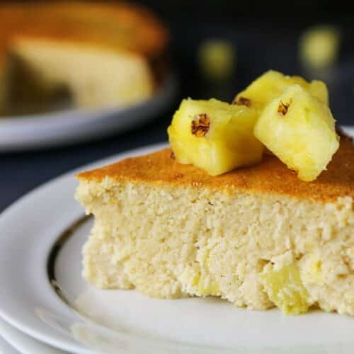 gateau farine de coco ananas et noix de coco