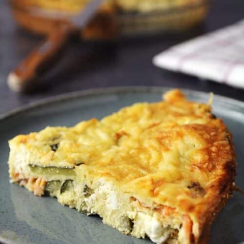 recette de quiche au saumon et à la feta sans pâte et ig bas